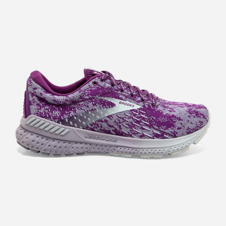 Brooks Women's Adrenaline Gts 21 Road Running Shoes Singapore - Purple/Wood Violet/Lavender/Blue (17